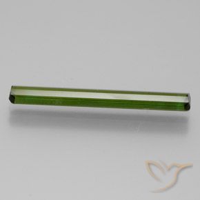 Tourmaline Vert terreux naturelle Octogone / coupe Émeraude, 1.40 ct, VVS-VS