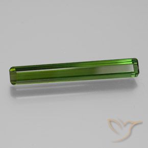 Tourmaline Vert forêt profond naturelle Octogone / coupe Émeraude, 1.95 ct, VVS-VS