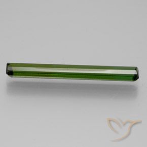 Tourmaline Vert forêt profond naturelle Octogone / coupe Émeraude, 1.95 ct, VVS-VS