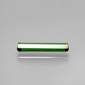 Tourmaline vert foncé naturelle taille émeraude, 1,05 ct, VVS-VS