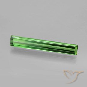 Tourmaline Vert moyen naturelle Octogone / coupe Émeraude, 1.35 ct, VS