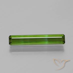 1.33ct Naturel Forêt verte Tourmaline, Taille émeraude, VVS-VS
