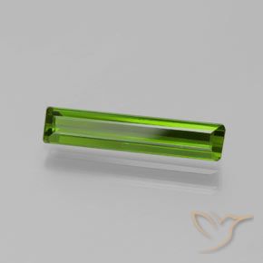 Tourmaline Vert moyen naturelle Octogone / coupe Émeraude, 1.23 ct, VVS-VS