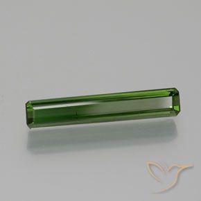 Tourmaline Vert foncé naturelle Octogone / coupe Émeraude, 1.38 ct, VS-SI