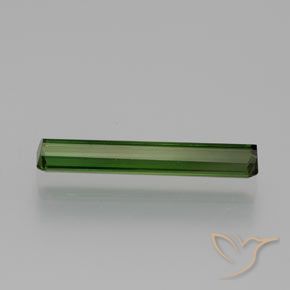 Tourmaline Vert foncé naturelle Octogone / coupe Émeraude, 1.38 ct, VS-SI