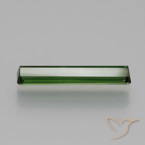 Tourmaline Vert foncé naturelle Octogone / coupe Émeraude, 1.73 ct, VVS-VS