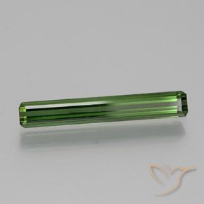 Tourmaline Forêt verte naturelle Octogone / coupe Émeraude, 1.26 ct, VS