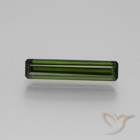 1.48ct Naturel Vert terreux Tourmaline, Taille émeraude, VVS