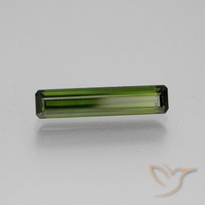 Tourmaline Vert terreux naturelle Octogone / coupe Émeraude, 1.48 ct, VVS