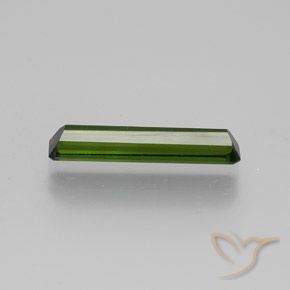 Tourmaline Vert terreux naturelle Octogone / coupe Émeraude, 1.48 ct, VVS