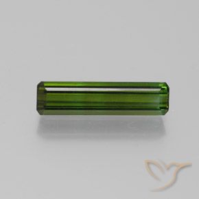 1.80ct Naturel Vert terreux Tourmaline, Taille émeraude, VVS