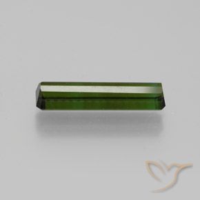Tourmaline Vert terreux naturelle Octogone / coupe Émeraude, 1.80 ct, VVS