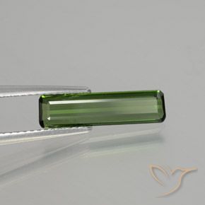 Tourmaline Forêt verte naturelle Octogone / coupe Émeraude, 1.15 ct, VS