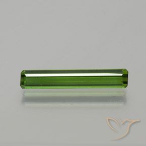 1.33ct Naturel Forêt verte Tourmaline, Taille émeraude, VVS-VS