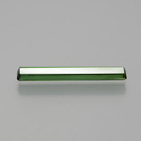 Tourmaline vert forêt naturelle taille émeraude, 1,19 ct, VS