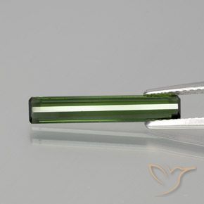 Tourmaline Forêt verte naturelle Octogone / coupe Émeraude, 1.35 ct, VVS-VS