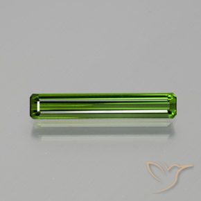 1.34ct Naturel Forêt verte Tourmaline, Taille émeraude, VVS-VS