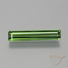 1.35ct Naturel Forêt verte Tourmaline, Taille émeraude, VVS-VS