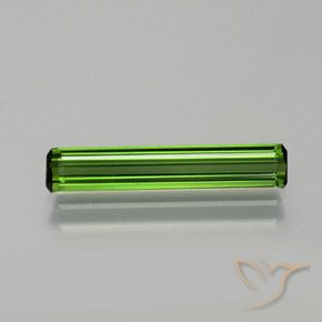 1.39ct Naturel Vert terreux Tourmaline, Taille émeraude, VVS-VS
