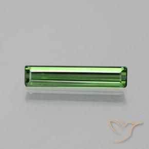 1.22ct Naturel Vert terreux Tourmaline, Taille émeraude, VS-SI