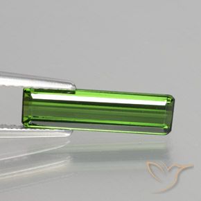1.39ct Naturel Vert terreux Tourmaline, Taille émeraude, VVS