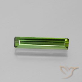 1.25ct Naturel Vert terreux Tourmaline, Taille émeraude, VVS-VS