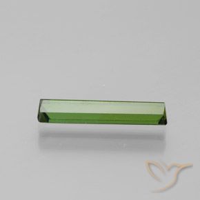Tourmaline Vert terreux naturelle Octogone / coupe Émeraude, 1.25 ct, VVS-VS