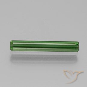 1.08ct Naturel Vert moyen Tourmaline, Taille émeraude, VVS-VS