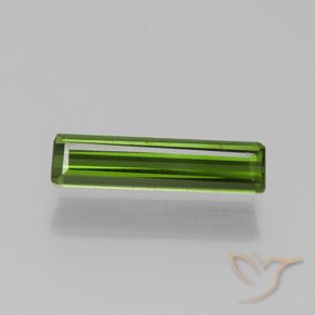 1.17ct Naturel Vert moyen Tourmaline, Taille émeraude, VS-SI