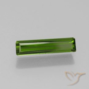 Tourmaline Vert moyen naturelle Octogone / coupe Émeraude, 1.17 ct, VS-SI
