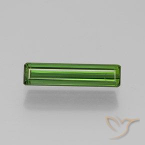 1.33ct Naturel Vert moyen Tourmaline, Taille émeraude, VS-SI