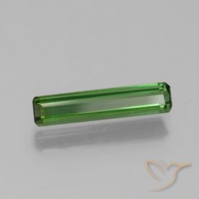 Tourmaline Vert naturelle Octogone / coupe Émeraude, 1.08 ct, VS