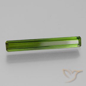 Tourmaline Vert moyen naturelle Octogone / coupe Émeraude, 1.58 ct, VVS-VS