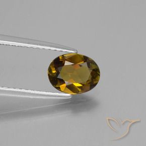 Tourmaline Doré terre naturelle ovale, 0.98 ct, VVS-VS