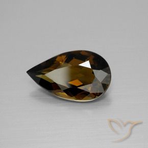 Tourmaline Marron chaud naturelle En forme de poire, 2.36 ct, VVS