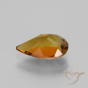 Tourmaline Marron chaud naturelle En forme de poire, 1.09 ct, VS