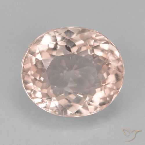 2.19ct Naturel Saumon Rose Tourmaline, ovale, VS