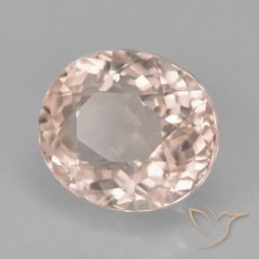 Tourmaline Saumon Rose naturelle ovale, 2.19 ct, VS