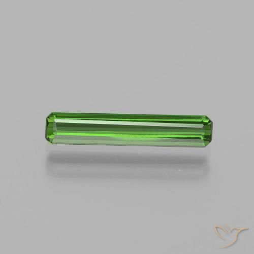 1.24ct Naturel Vert moyen Tourmaline, Taille émeraude, VVS-VS