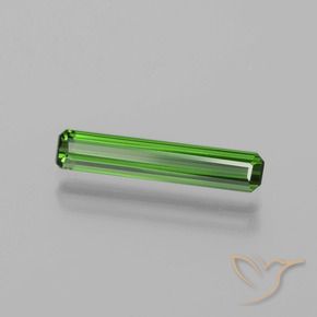 Tourmaline Vert moyen naturelle Octogone / coupe Émeraude, 1.24 ct, VVS-VS