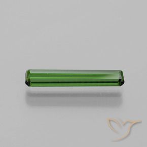 Tourmaline Vert moyen naturelle Octogone / coupe Émeraude, 1.24 ct, VVS-VS