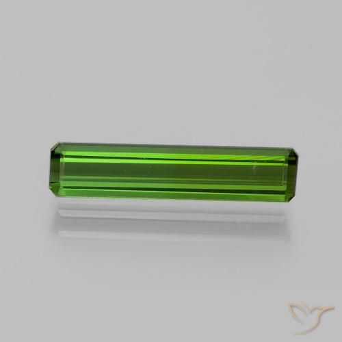 1.71ct Naturel Vert foncé Tourmaline, Taille émeraude, VVS-VS