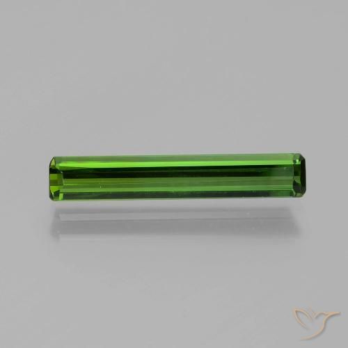 1.38ct Naturel Forêt verte Tourmaline, Taille émeraude, VVS-VS