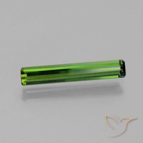 Tourmaline Forêt verte naturelle Octogone / coupe Émeraude, 1.38 ct, VVS-VS