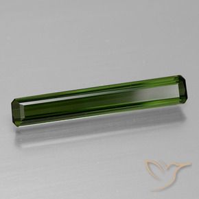 Tourmaline Forêt verte naturelle Octogone / coupe Émeraude, 1.08 ct, VVS