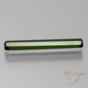 Tourmaline Forêt verte naturelle Octogone / coupe Émeraude, 1.08 ct, VVS