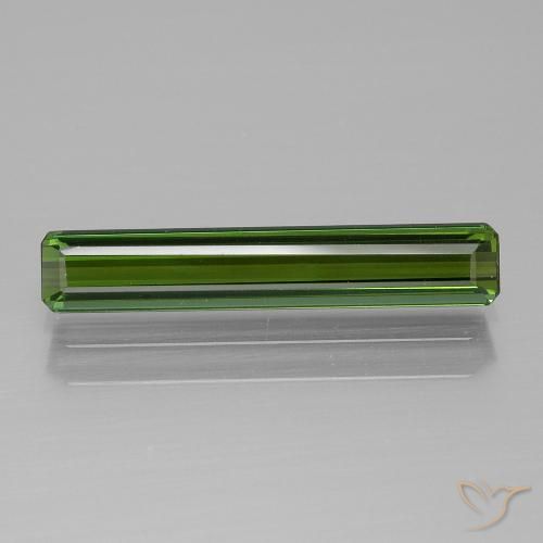 1.44ct Naturel Vert terreux Tourmaline, Taille émeraude, VVS