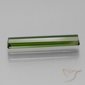 Tourmaline Vert terreux naturelle Octogone / coupe Émeraude, 1.44 ct, VVS