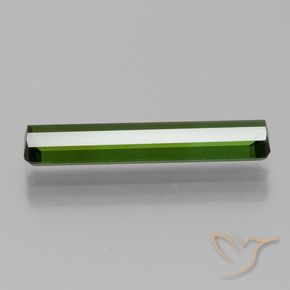 Tourmaline Vert terreux naturelle Octogone / coupe Émeraude, 1.60 ct, VVS