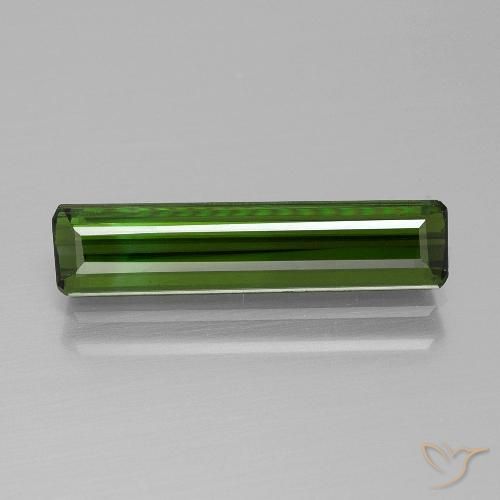 1.70ct Naturel Vert foncé Tourmaline, Taille émeraude, VVS
